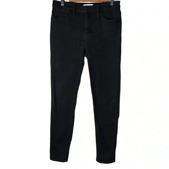 Madewell Roadtripper Skinny Black Stretch High Rise Denim Jeans Size 28 - Picture 3 of 9